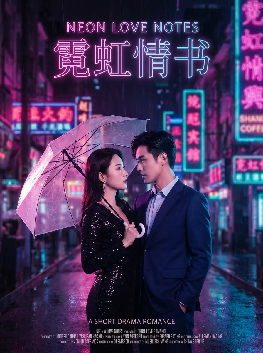 上海家化信息科技有限公司 热播都市爱情短剧 - 霓虹情书海报